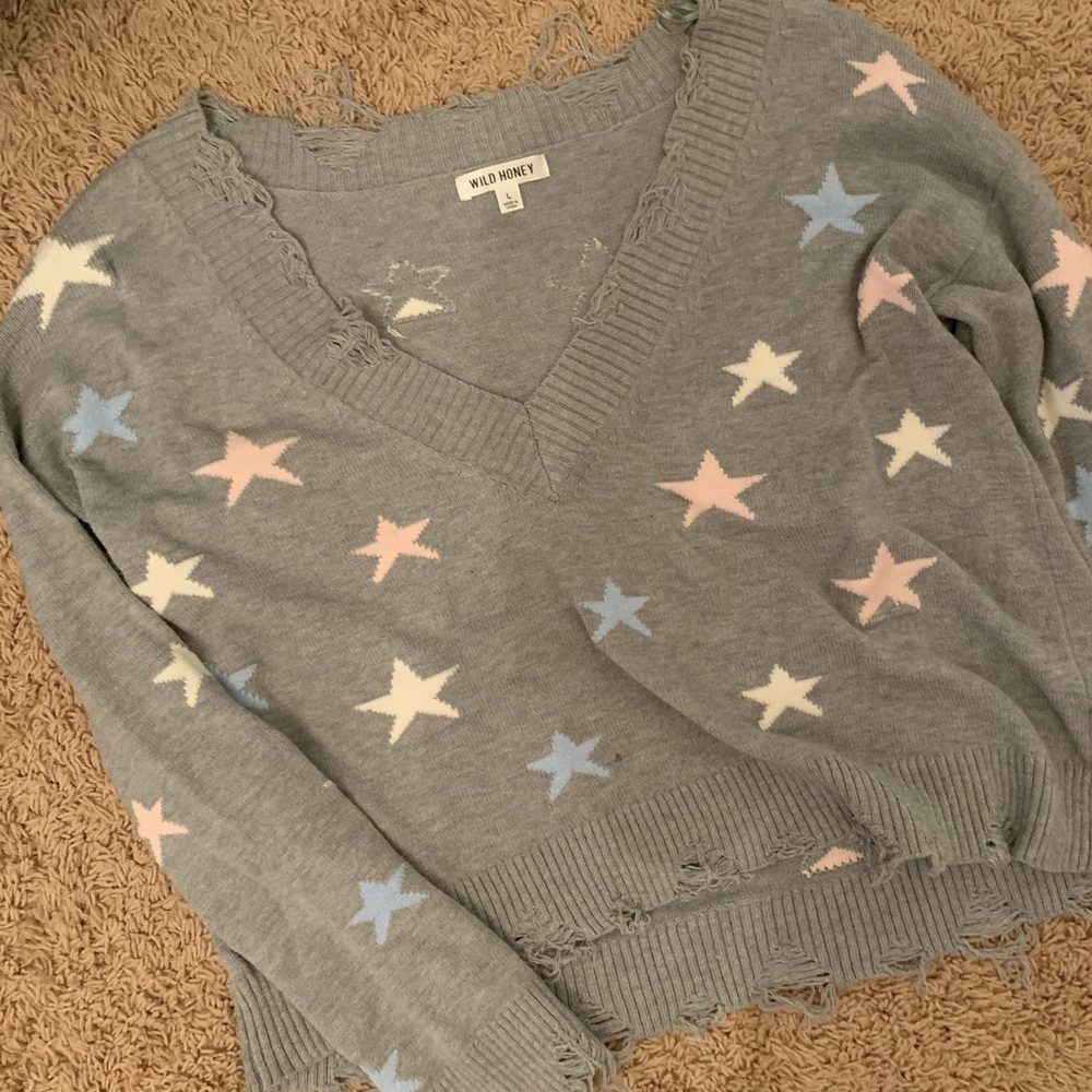 Oversized star sweater